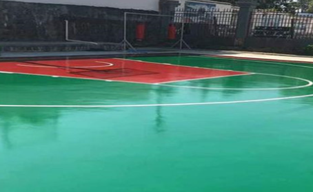 成都篮球场翻新地面
